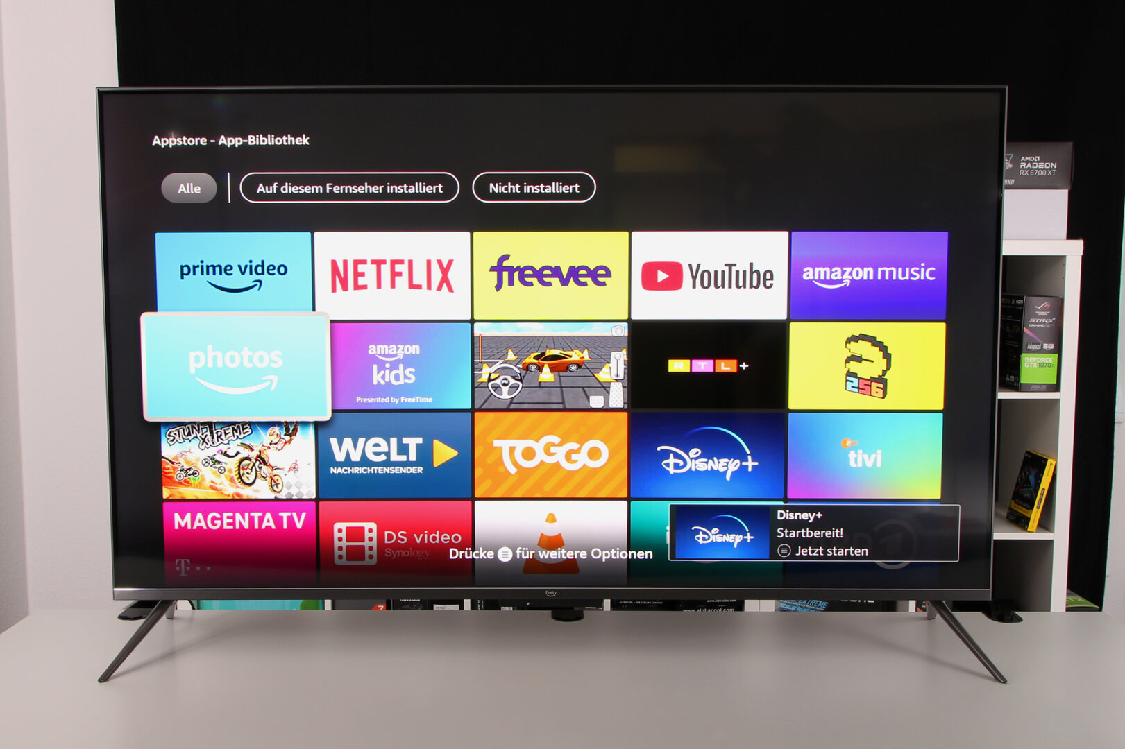 Fire TV bietet viele Apps
