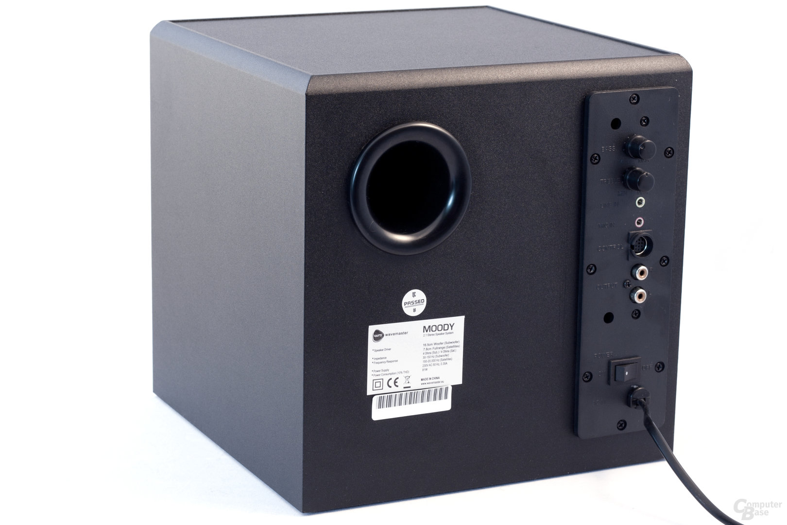 Subwoofer des Wavemaster Moody